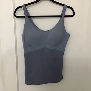 HoneyLove Shapewear Top Women Liftwear Tank Blue Gray Camisole Cami Large